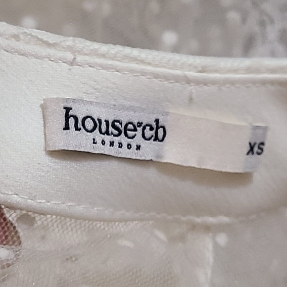 House of CB London Sheer Lace Blouse NWOT - Picture 8 of 10